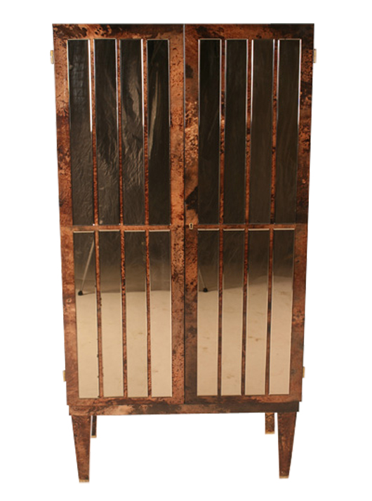 Lot 806 - Aldo Tura bar cabinet. Kamelot Auction House image.